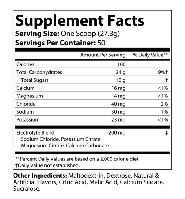 Recovery Carb + Electrolyte Summer Punch 1365g - Image 2